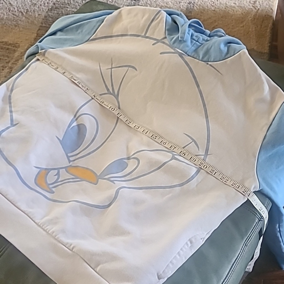 Disney:Tweety Bird from Six Flags . (#1575) Oversized Hoodie. 2 Pocket sz.XL - Picture 7 of 14